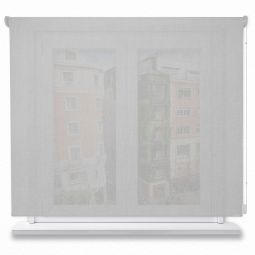 Estor enrollable translúcido gris 200x150cm.