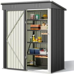 Abrigo de jardim - bealife - bealife 162x94x182 cm - aço galvanizado - port
