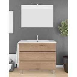 Móvel de banho imperia com lavatório espelho stepa 120x45cm