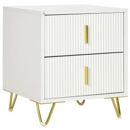 Mesa de cabeceira 40x40x47 cm color blanco Homcom, casa - quarto