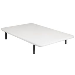 Base estofada 150x200cm indie branca 26cm pés e montagem incluída