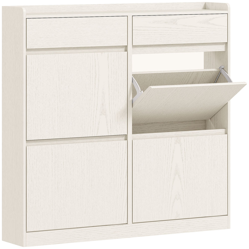 Sapateira 98x19,2x95,3 cm color blanco Homcom