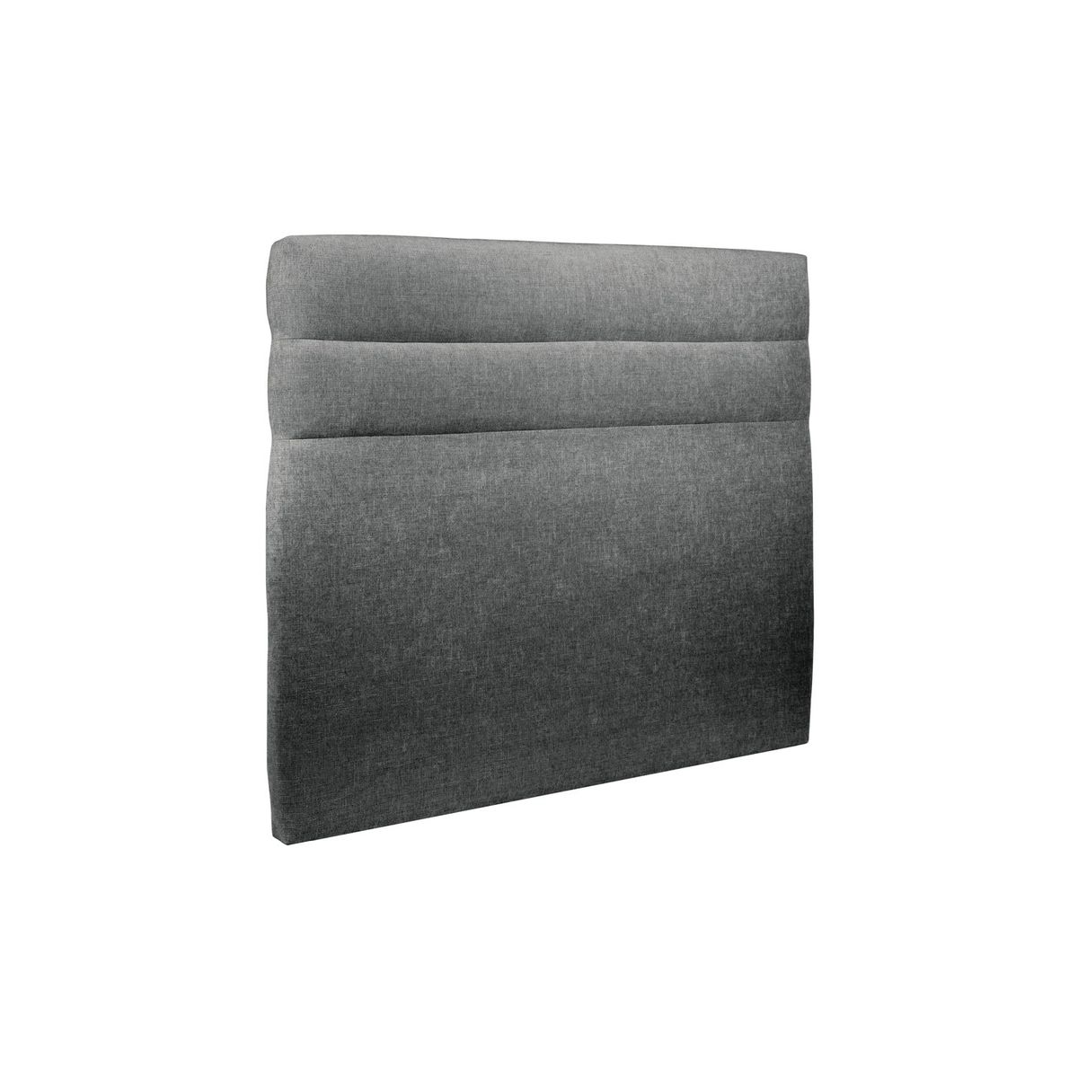 Cabeceira 140 cm lignes - tecido tela fosca gris antracite - cinzento antra