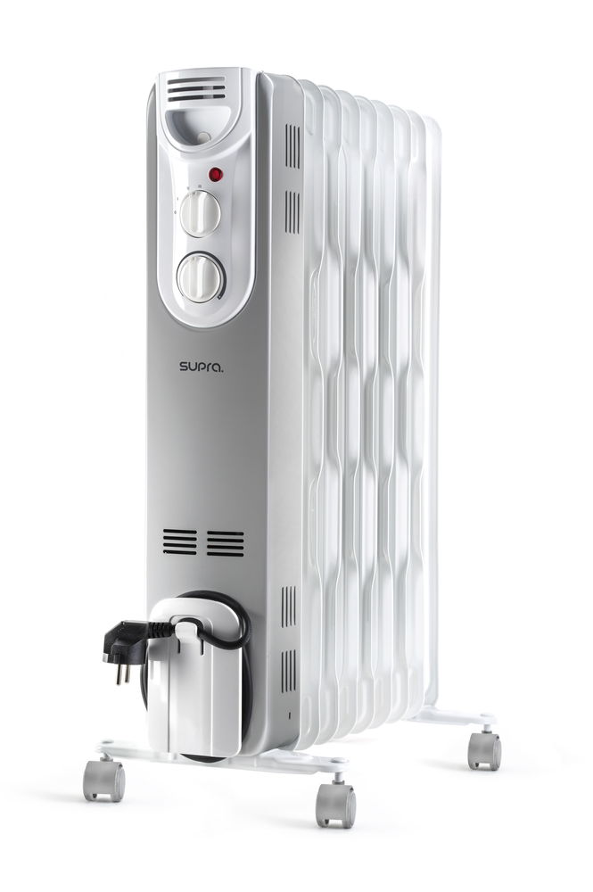 Aquecedor a óleo - orso - 2000w - branco - silencioso - móvel