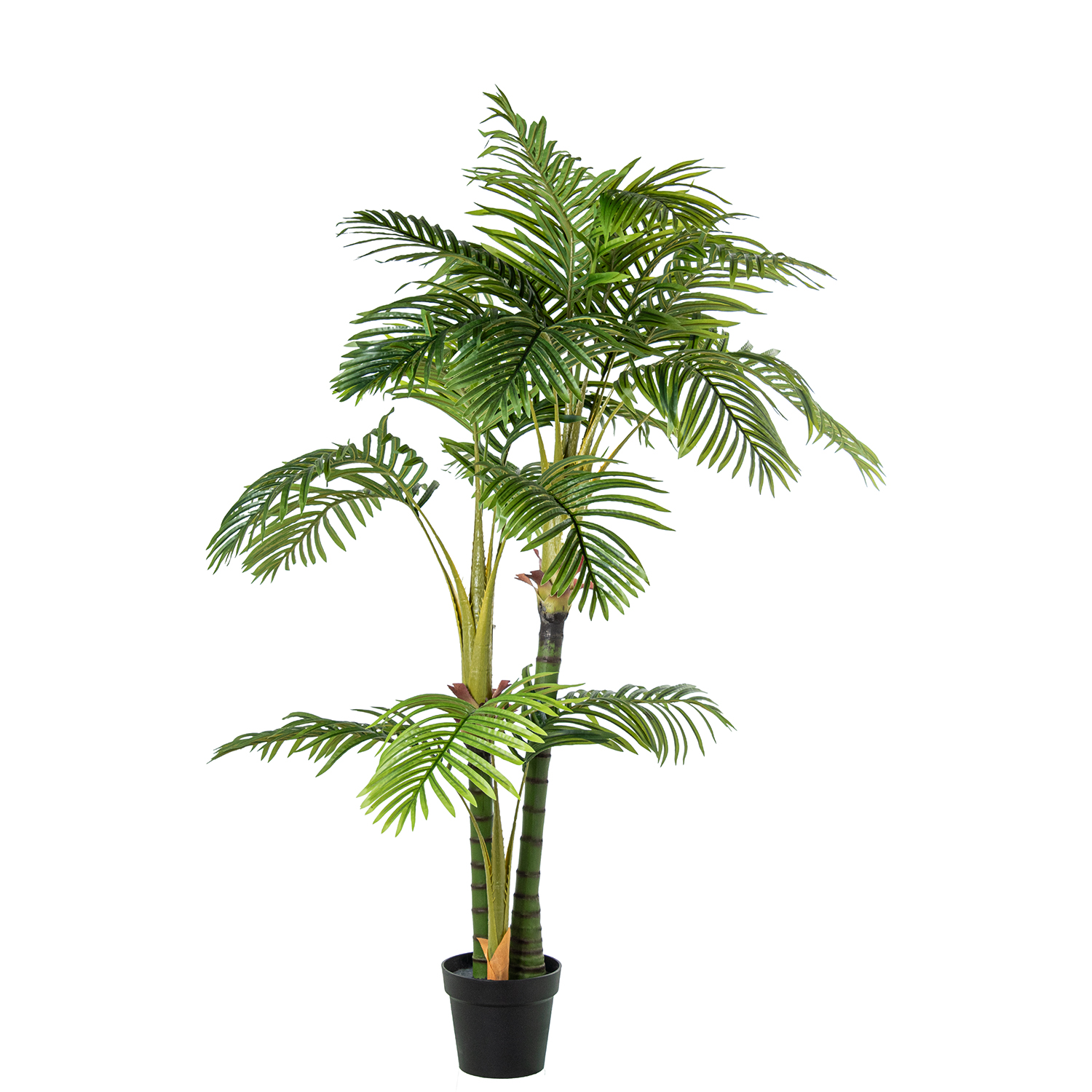 Palmeira artificial de 165 cm com 22 folhas.