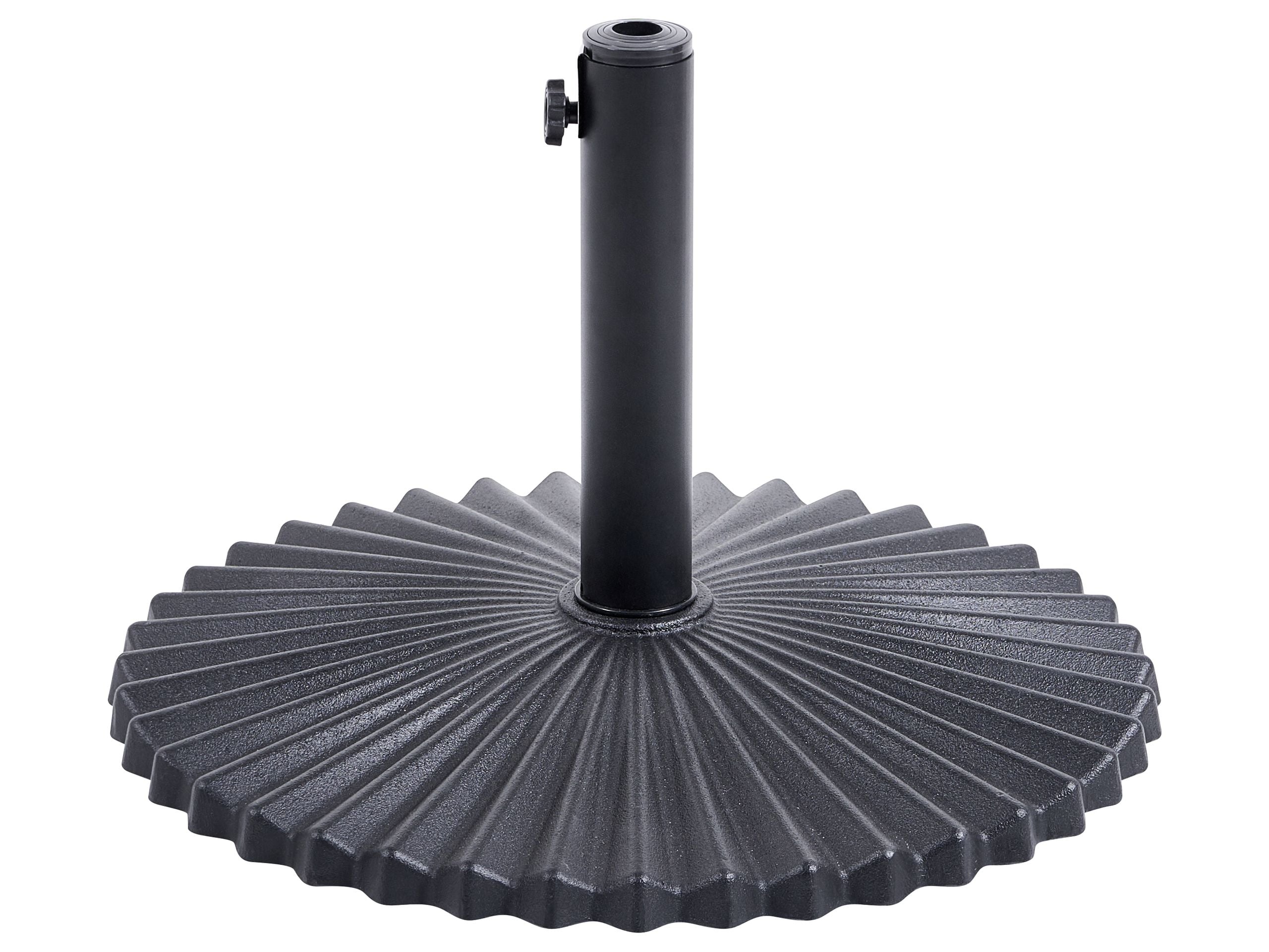 Base para guarda-sol carezza redonda preto 21 kg