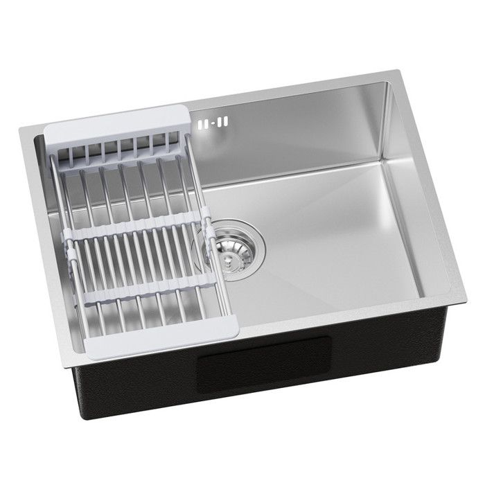 Pia de cozinha - cecipa max - 60x44cm - inox - 1 cuba - cesto de drenagem -