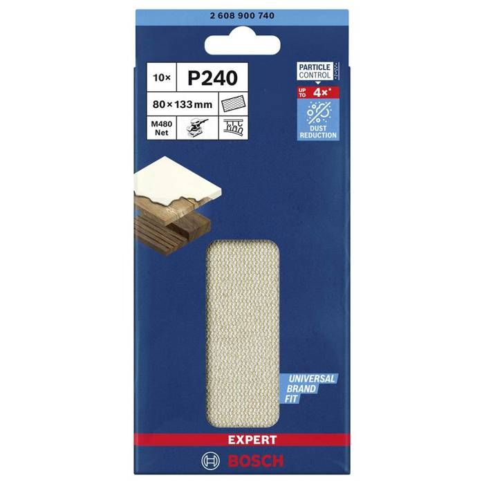 Acessórios Bosch expert m480 2608900740 tela de lixa para lixadeira orbital