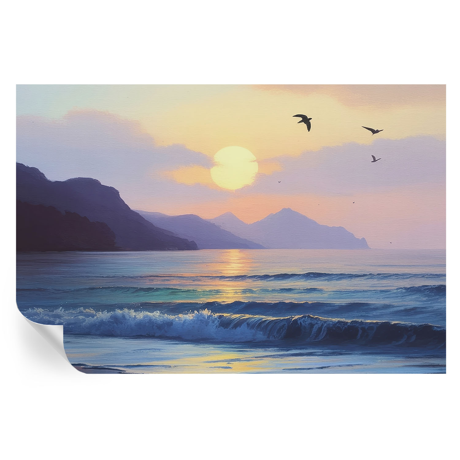 Papel de parede autocolante mar ocidental 104x152 tulup