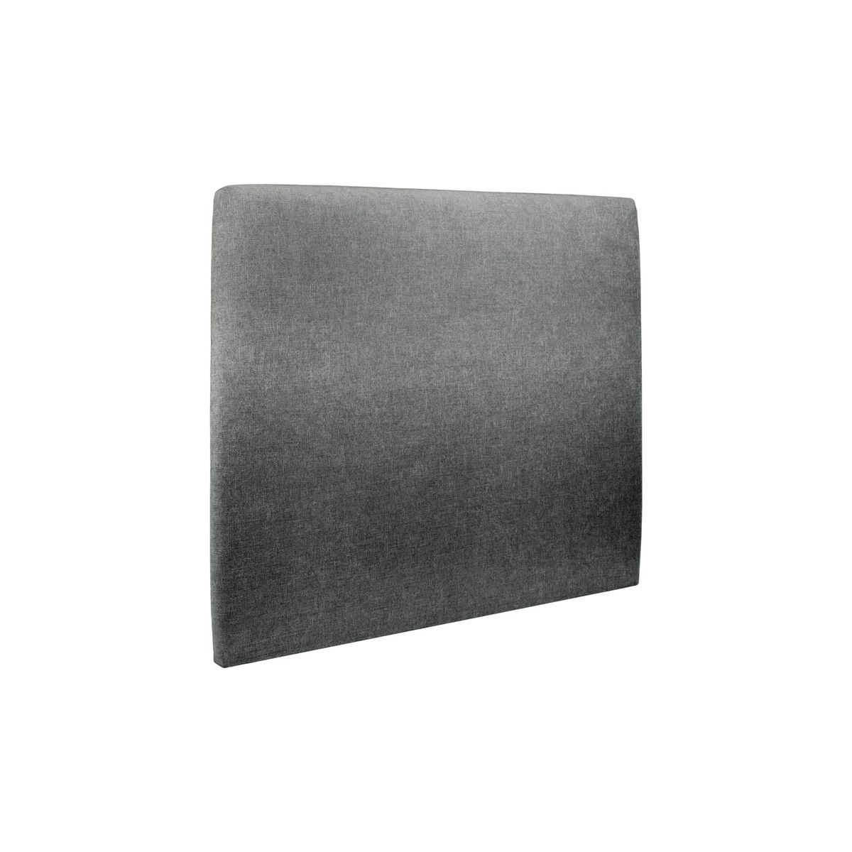 Cabeceira estofada de 150 cm - tecido tela fosca gris antracite - cinzento