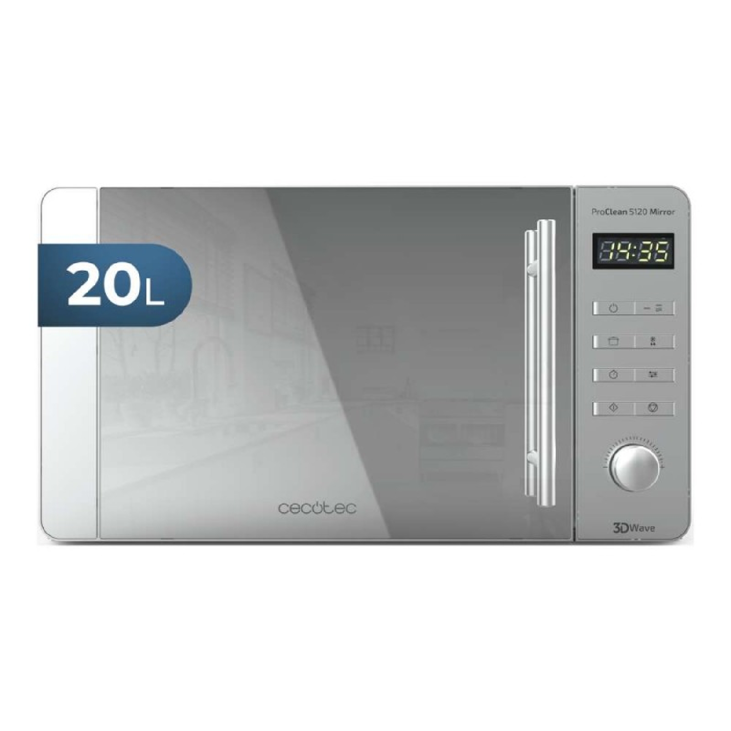 Cecotec micro-ondas de 20 litros de capacidade com grill, revestimento read