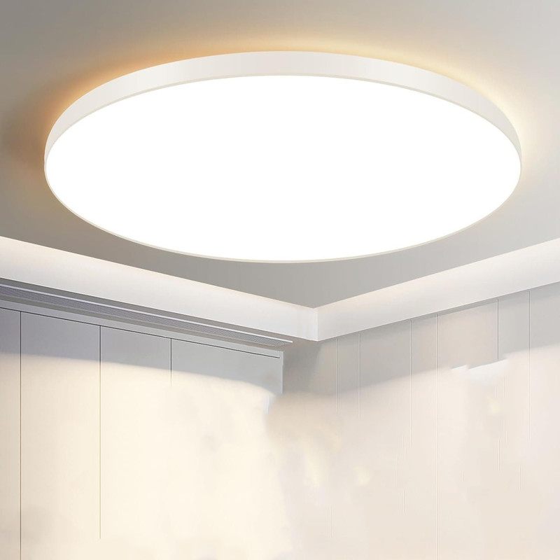 Nettlife conduziu a luz de teto 28cm 30w redonda ip44 lâmpada regulável do
