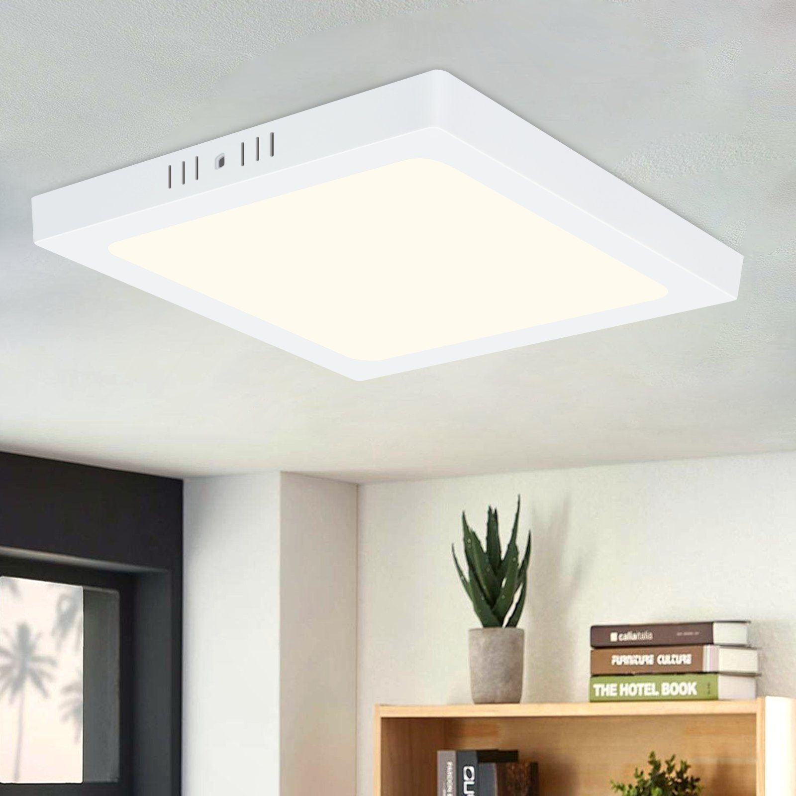 Nettlife LED luz de teto 4000k 18w branco 23cm ip44 banheiro lâmpada