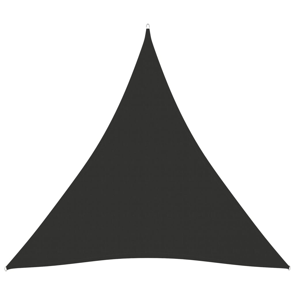 vidaXL toldo de vela triangular tela oxford gris antracita 6x6x6 m