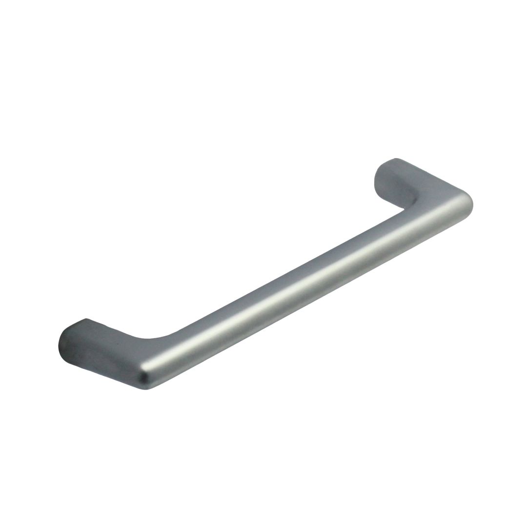 Puxador para móveis zamac acabamento cromado mate 128 mm