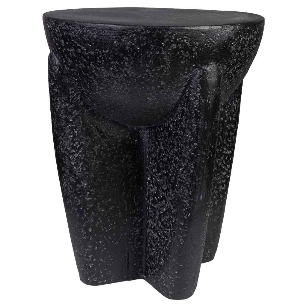 Mesa de apoio de magnésio preto 38x38x46h cm