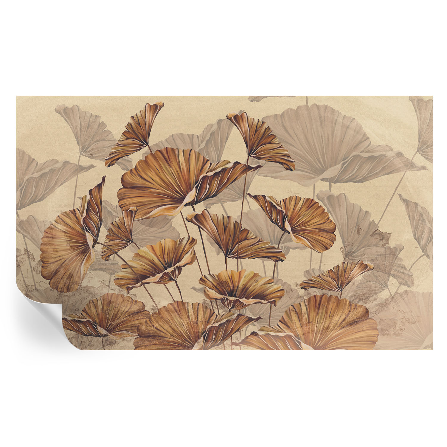 Papel de parede autocolante elegância outonal 416x254 tulup