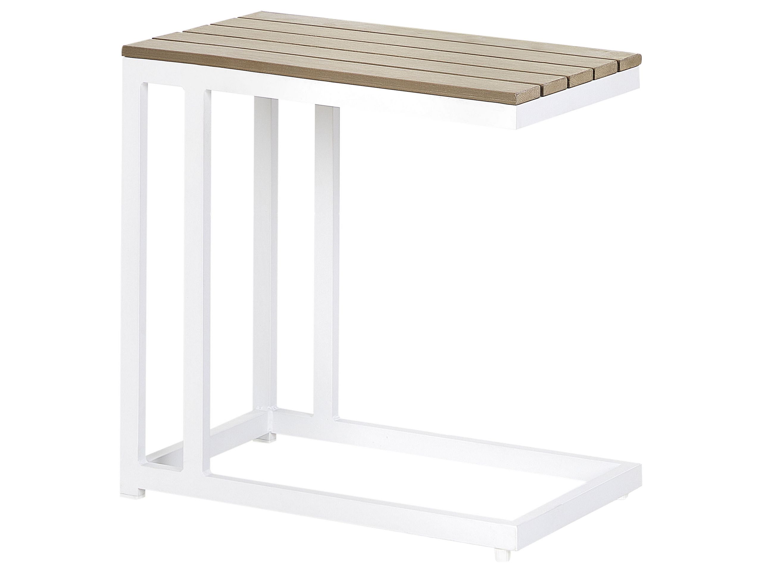 Mesa de apoio de jardim messina 60 cm 35 cm branco