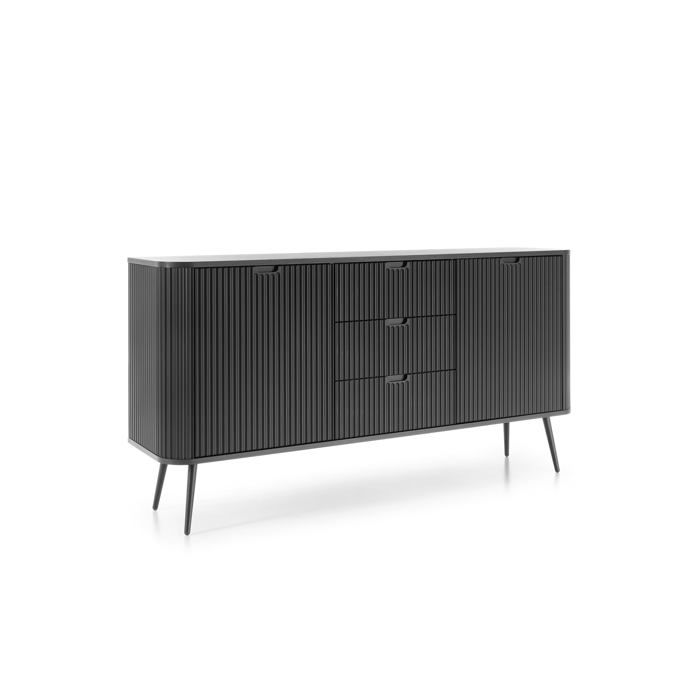Cómoda - preta - 168 x 87 x 39 cm
