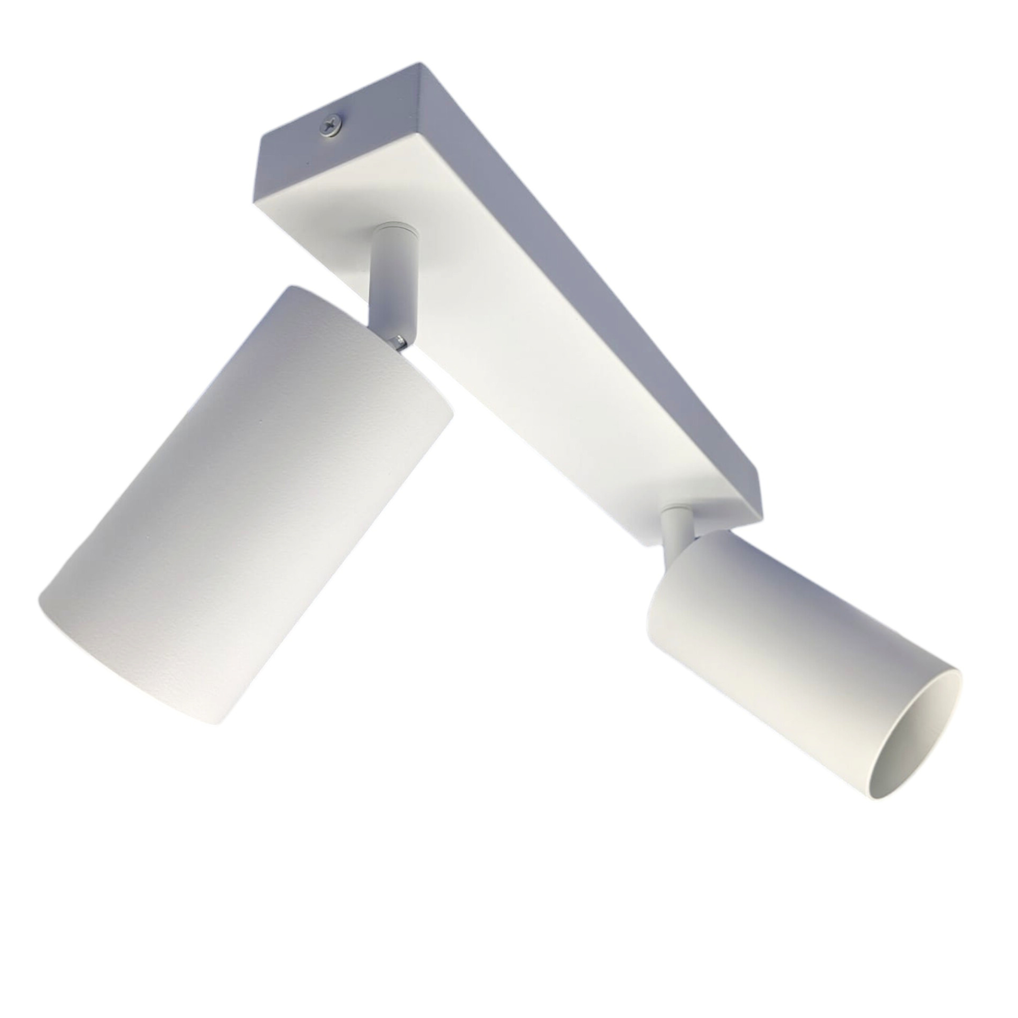 Luminária de teto giratória de 2 braços para gu10 cor branca