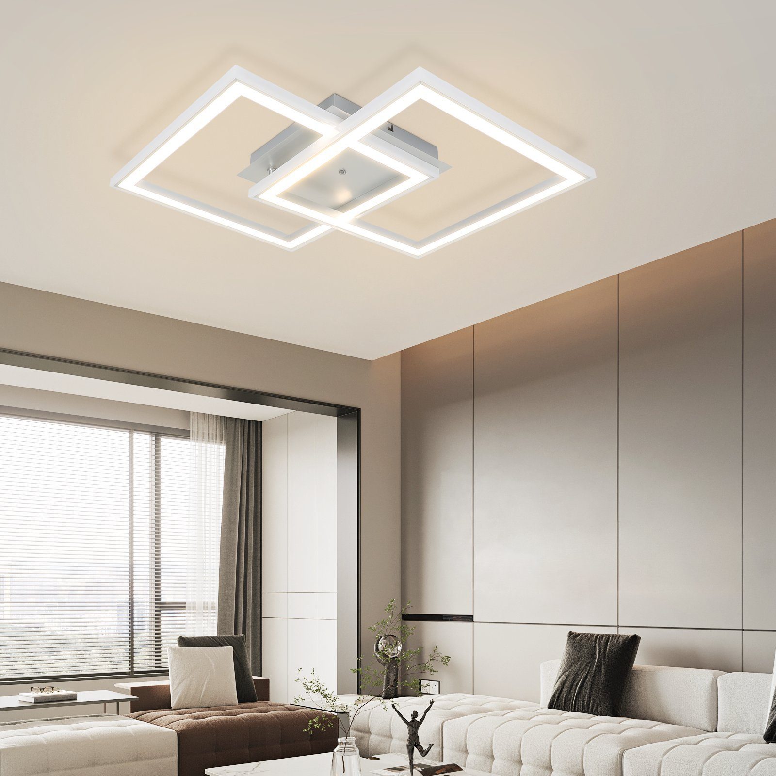 Nettlife LED luz de teto rgb regulável moderna lâmpada do quarto com