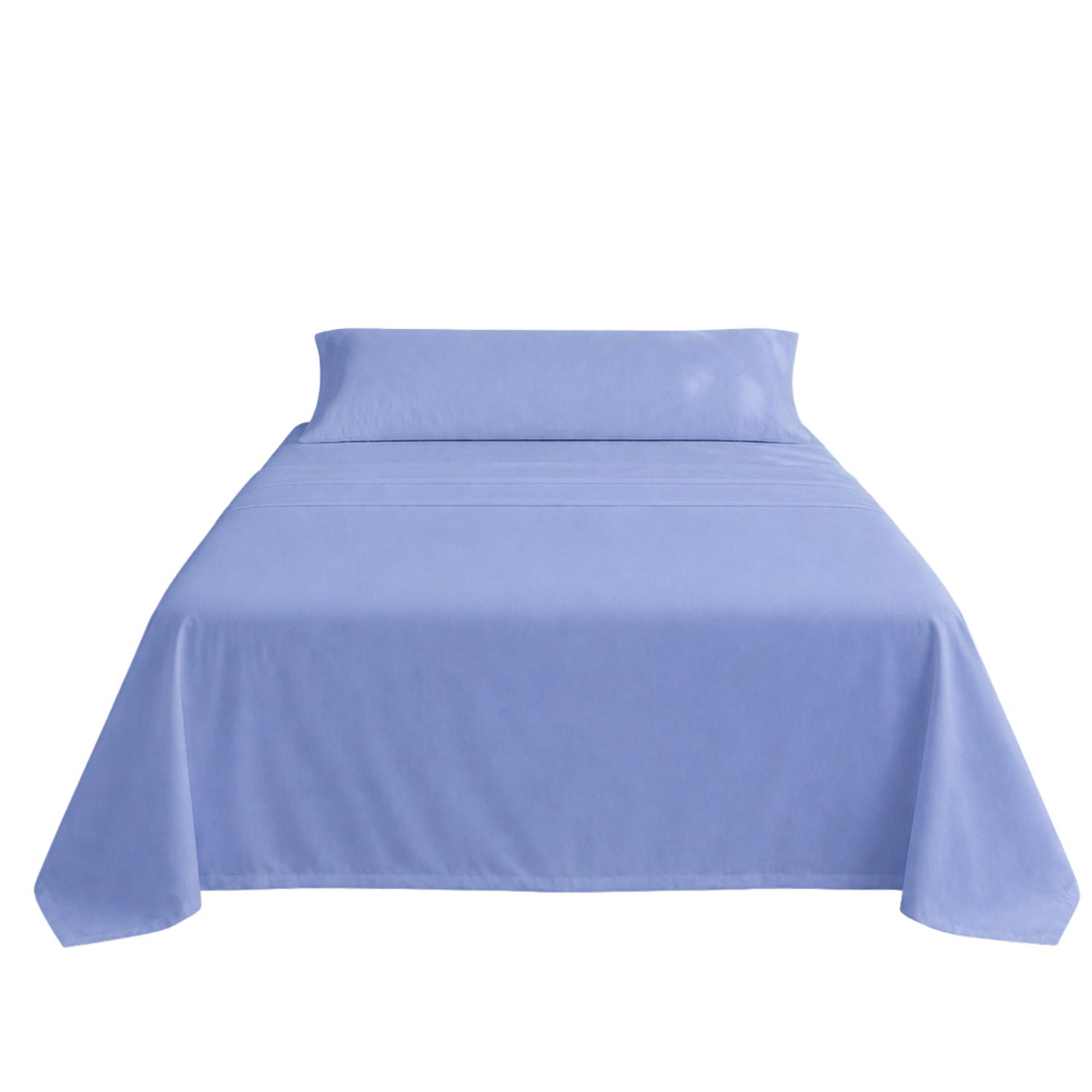 Jogo de lençóis azul cama de 180cm 144 fios donegal collections