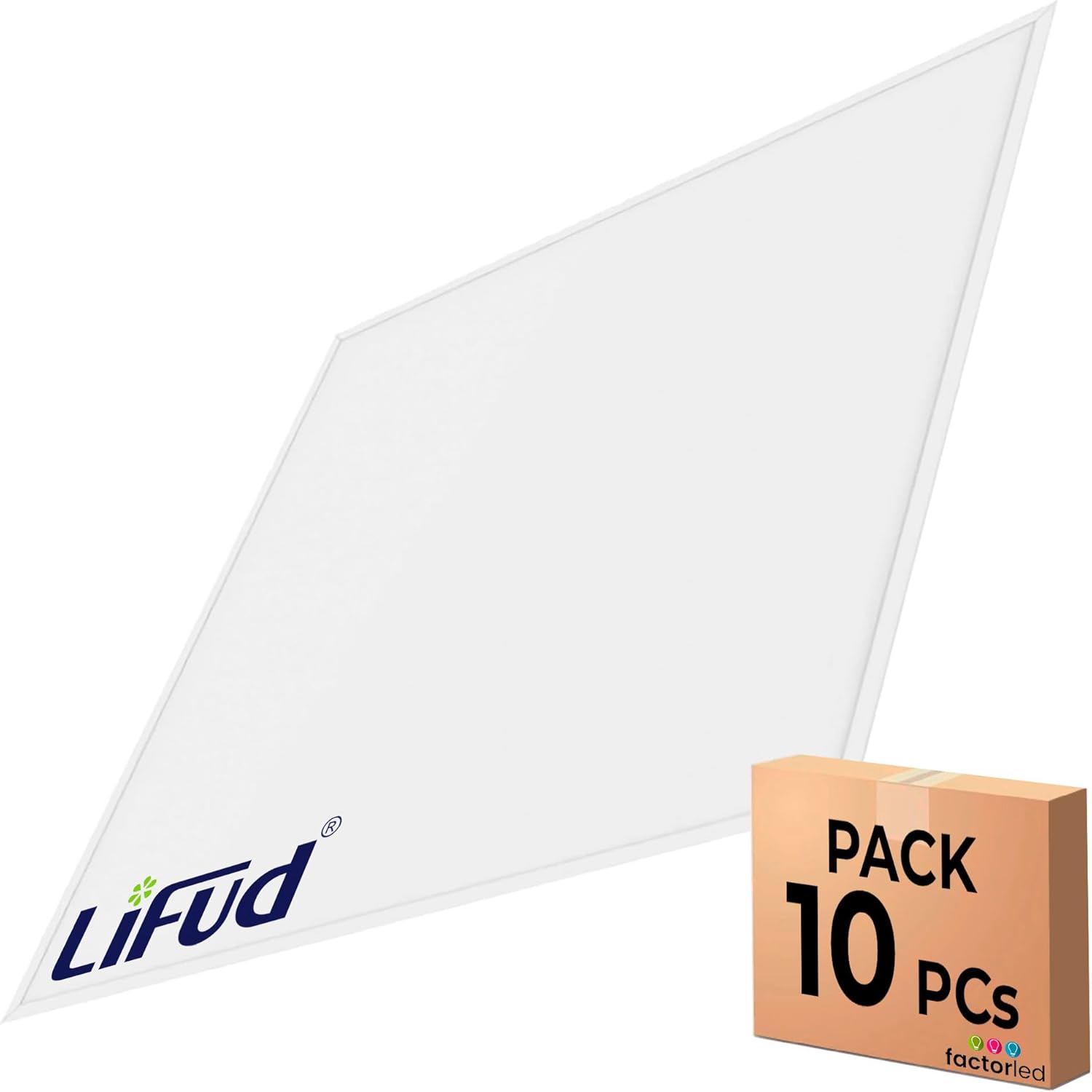 Pack x10 painel LED 60x60 40w 4000lm driver lifud, luz fria 5700k