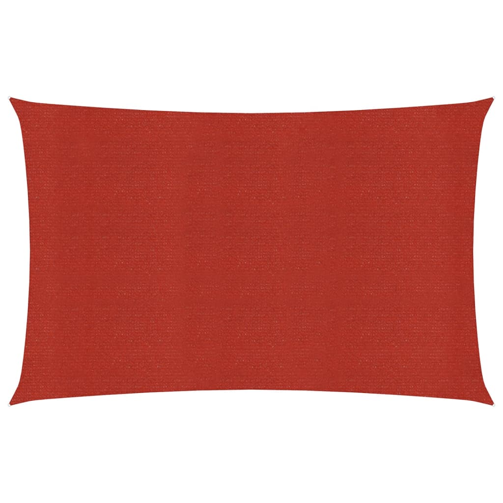 Vela de sombra/parasol 160 g/m² rojo 2 x 5
