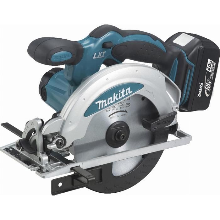 Serra circular 18 v li-ion 4 ah ø 165 mm Makita - 2 baterias, carregador, e
