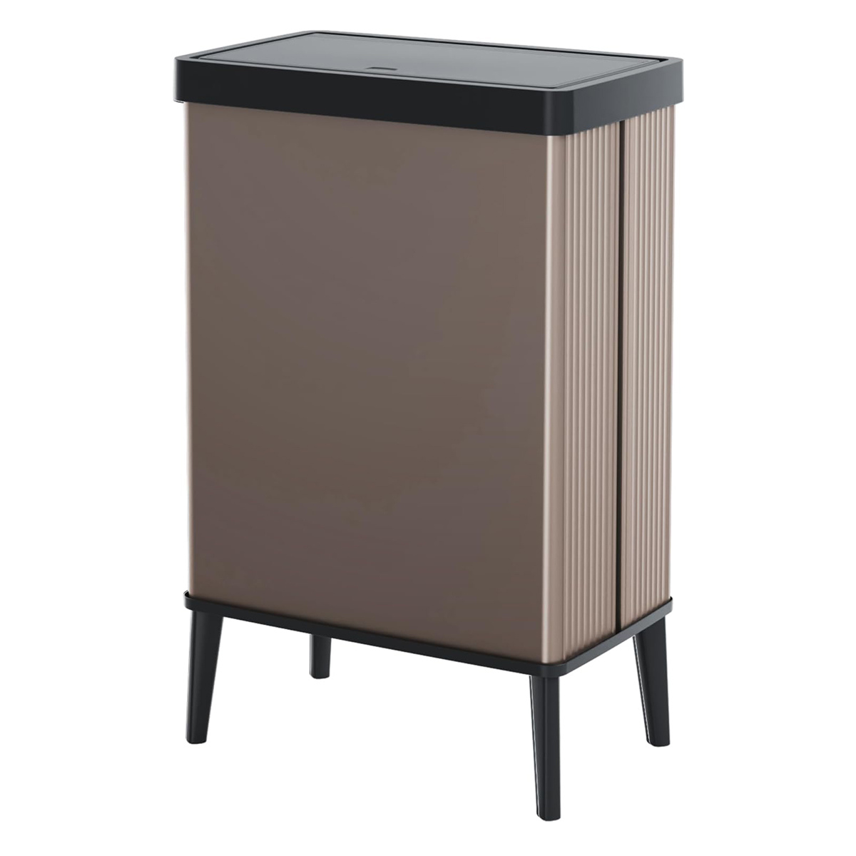 Curver verto lixeira 54l, 43,5x26,5x68,7cm, tampa de pressão, rosa pérola