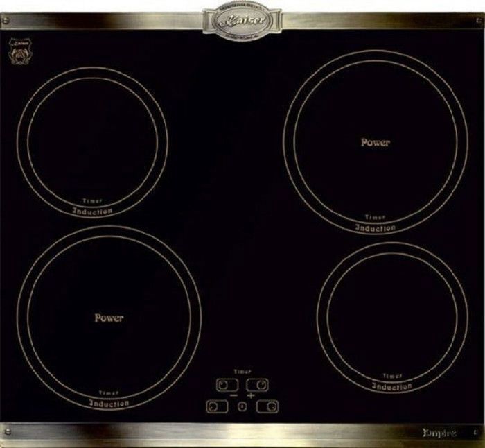 Placa de indução - kaiser - kct 6395 - 60 cm - vitrocerâmica - preto impéri