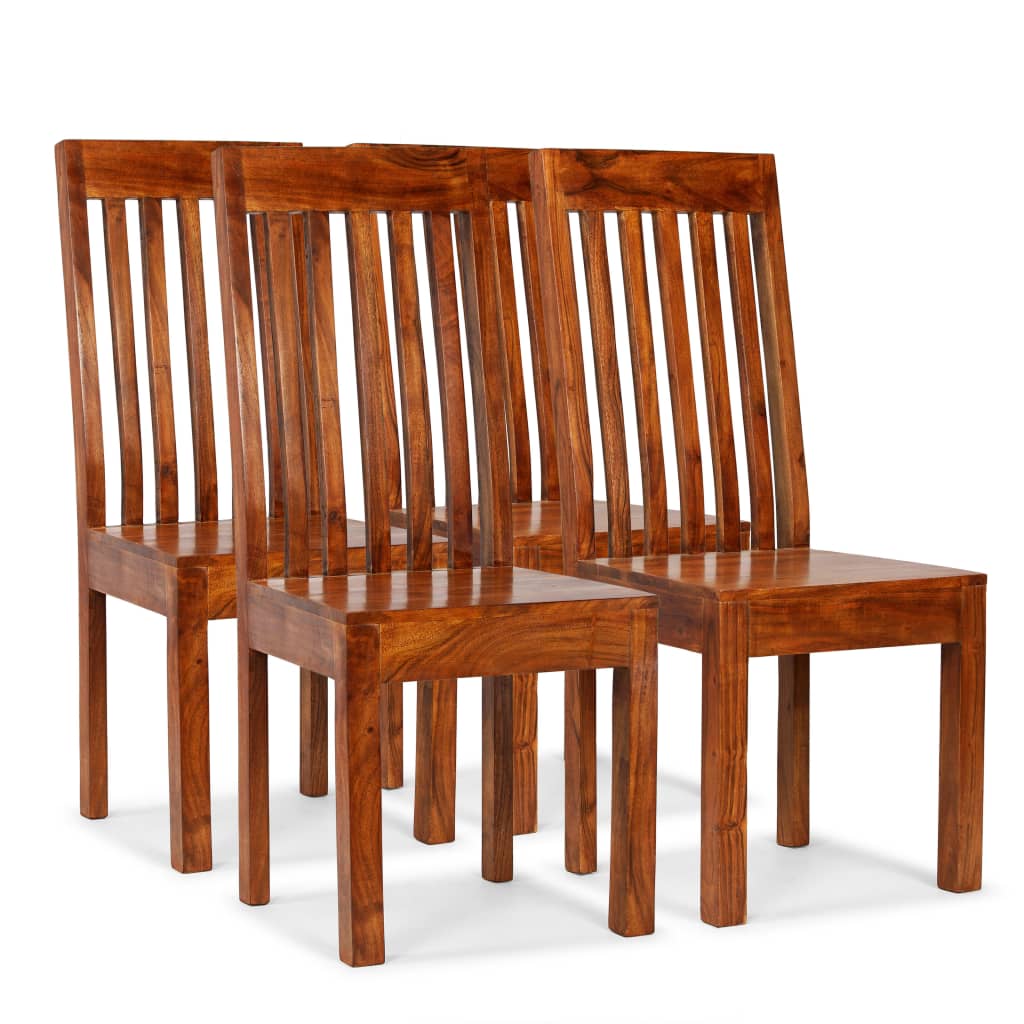 Cadeiras de jantar 4 pcs madeira maciça moderno ewg6860