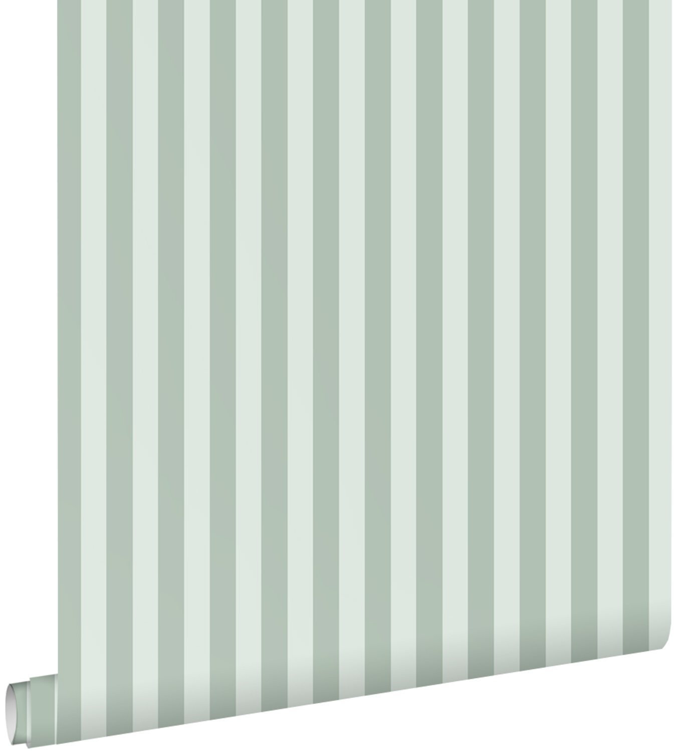 Estahome papel de parede riscas verde acinzentado 53 cm x 10.05 m
