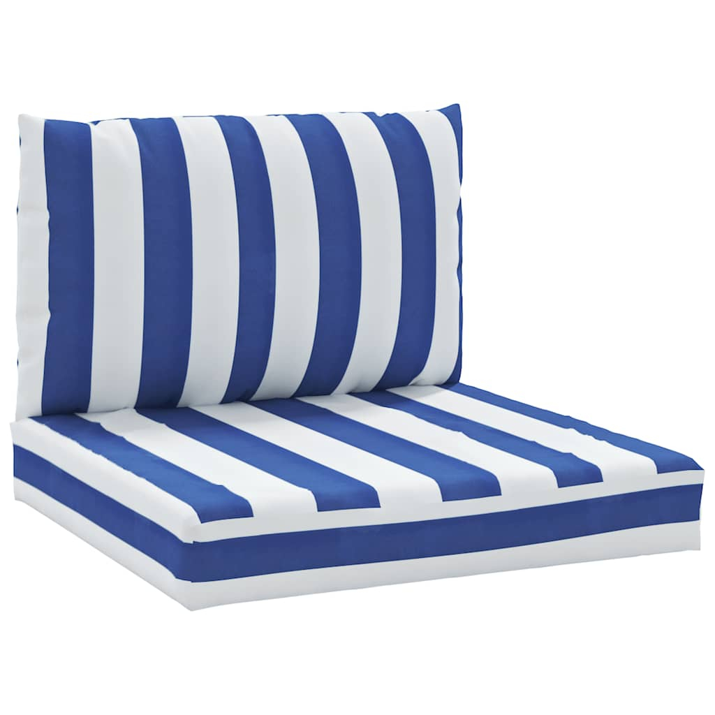 Almofadões p/ paletes 2 pcs tecido oxford riscas azul/branco