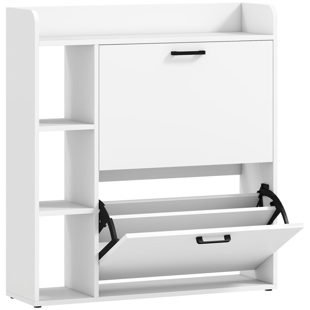 Sapateira estreita 83x24x90,5 cm color blanco Homcom