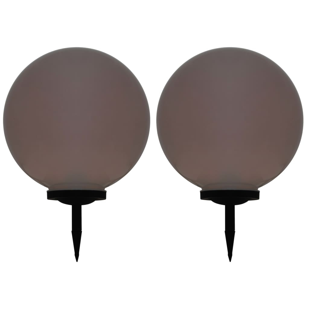 Candeeiro solar de exterior LED 2 pcs esférico 50 cm rgb