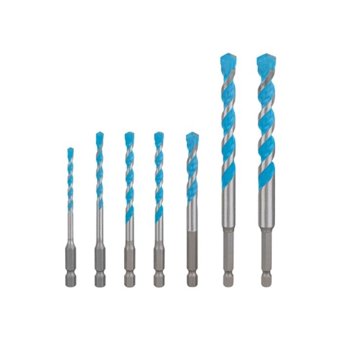 Broca - Bosch - expert hex-9 multiconstruction - conjunto de 7 pcs - carbur