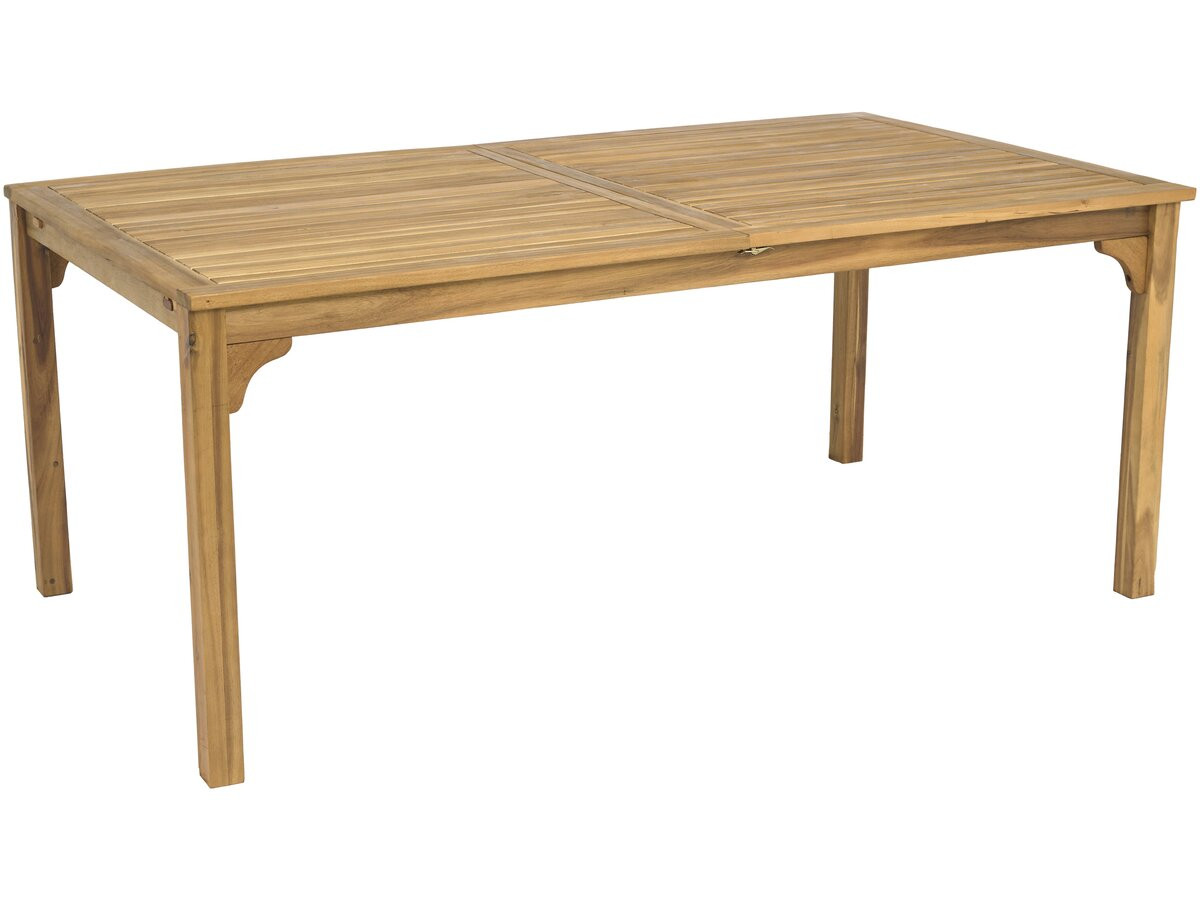 Mesa de jardim de madeira extensível "valladolid" 180/240 cm - lugares 6 a