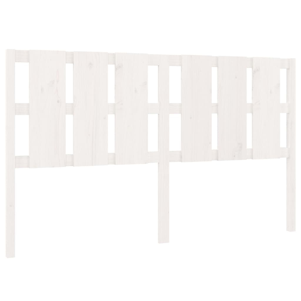 vidaXL cabecero de cama madera maciza de pino blanco 185,5x4x100 cm
