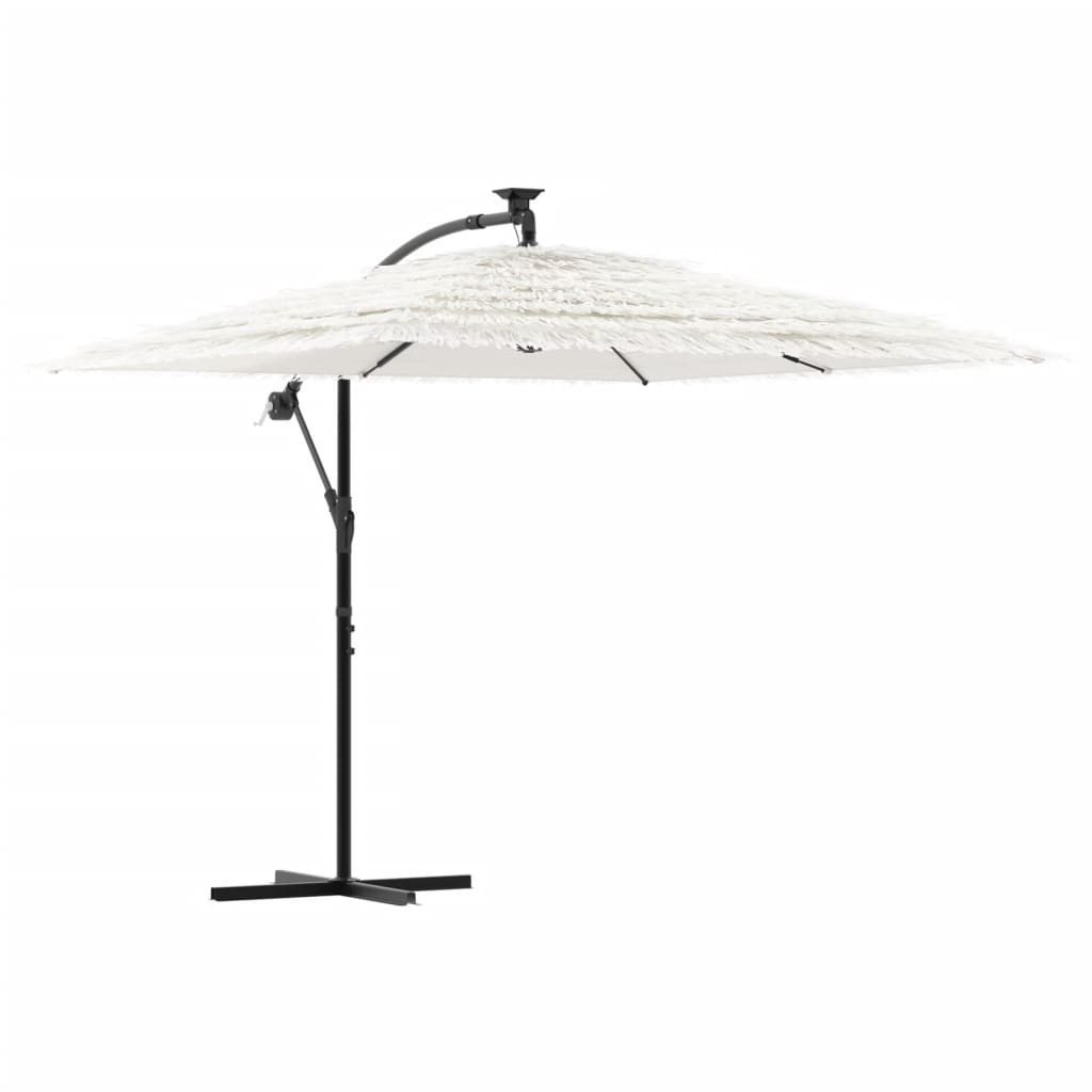 Helloshop26 - guarda-sol retangular de jardim - branco - 246 x 246 cm