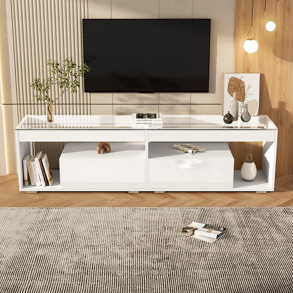 Móvel para televisor LED de alto brilho, branco
