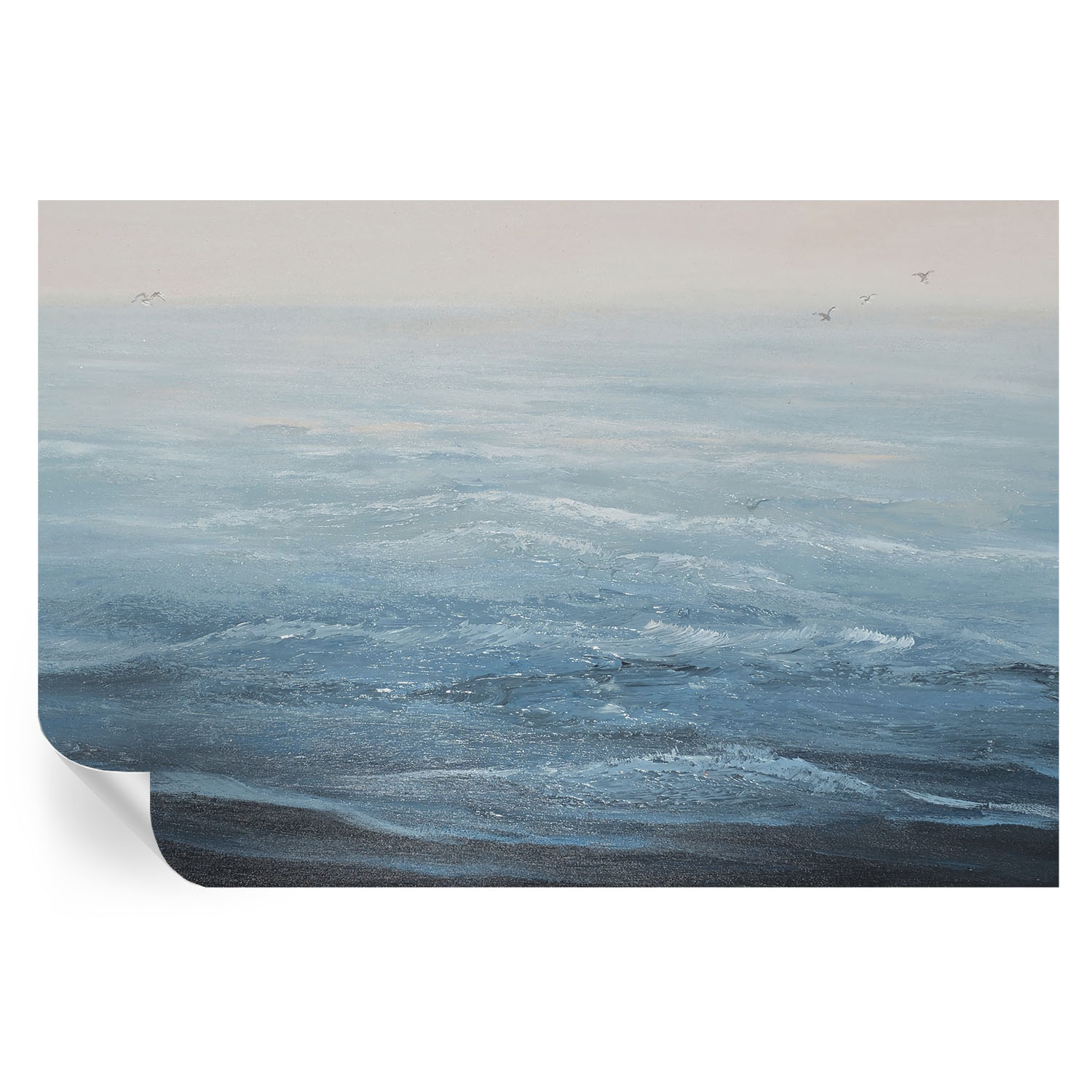 Papel parede adesivo o mar está calmo 104x152 tulup