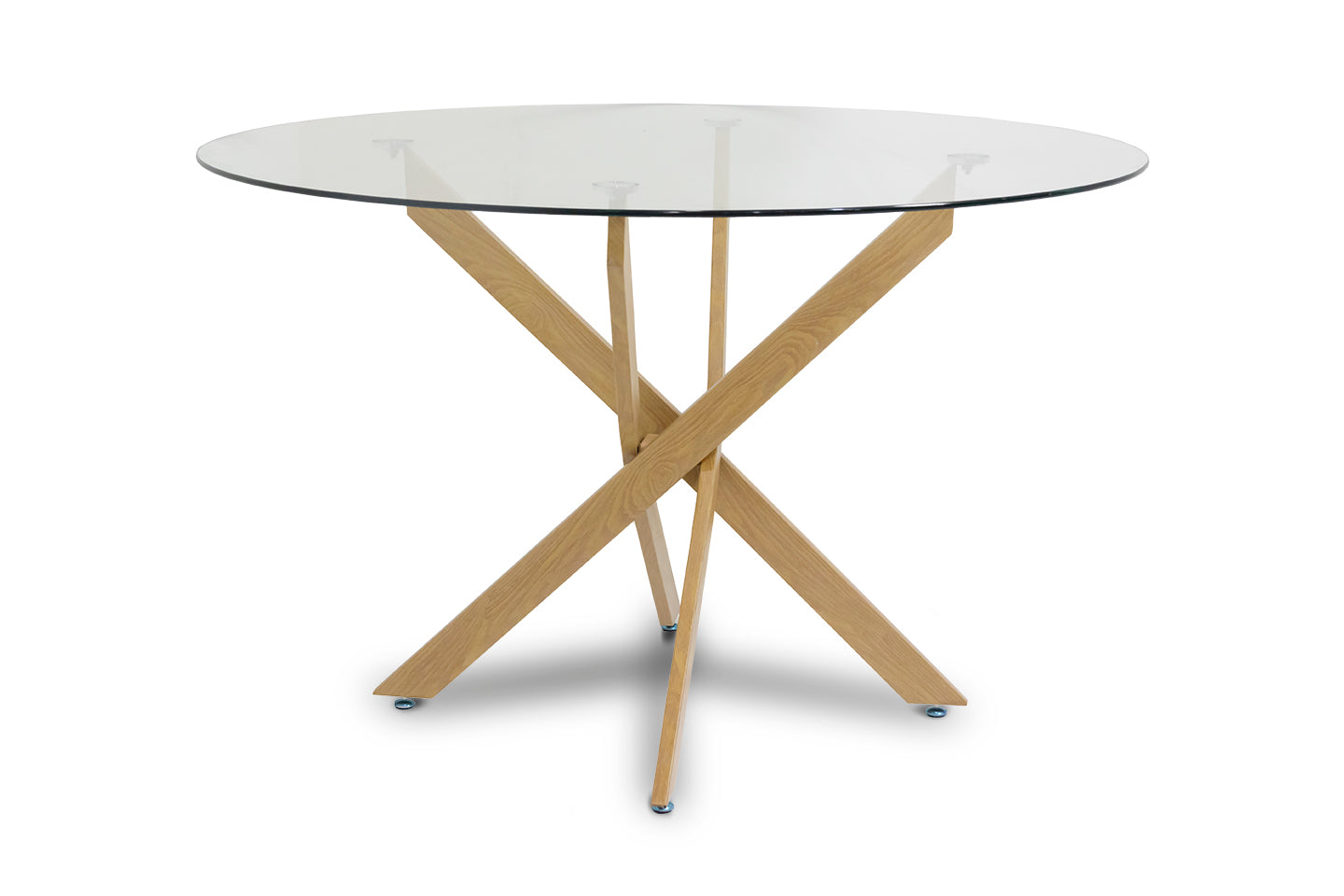 Mesa redonda em vidro temperado 120cm dt. Sala de jantar ou cozinha,