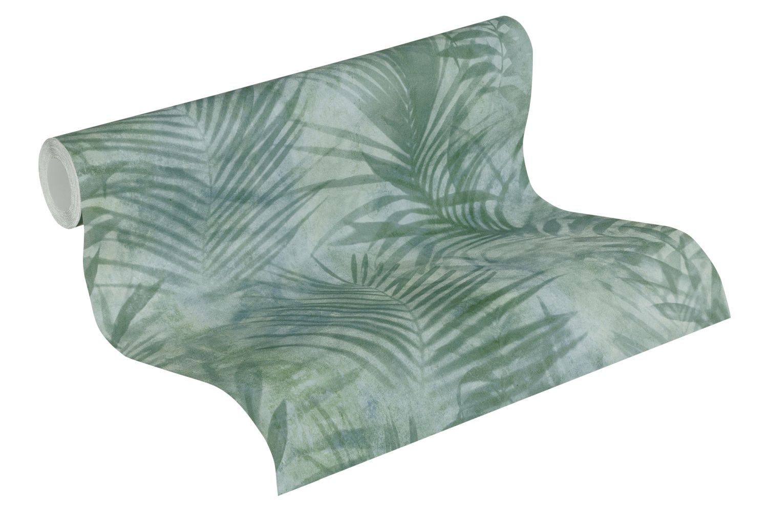 A.s. Création papel de parede folhas de palmeira verde acinzentado