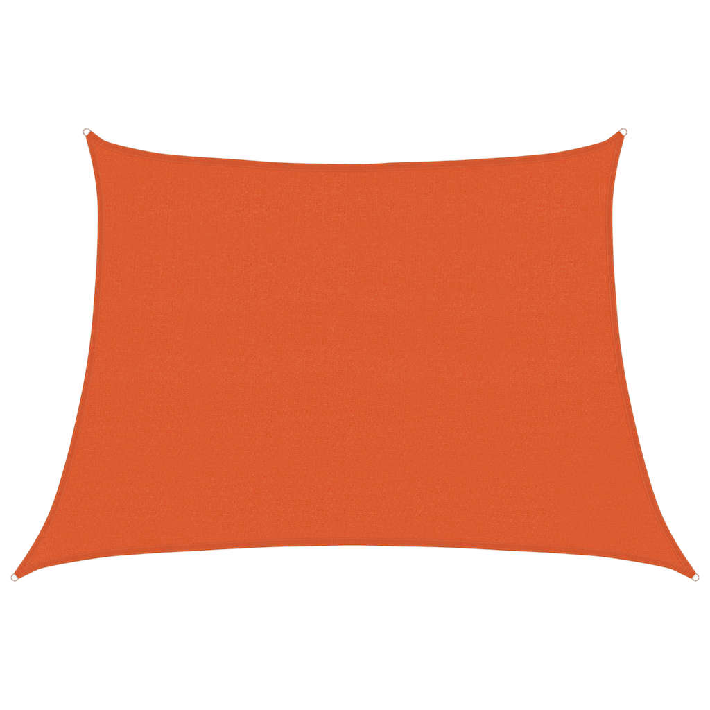 Guarda-sol tipo vela trapézio 160 g/m² 4/5x3 m pead laranja