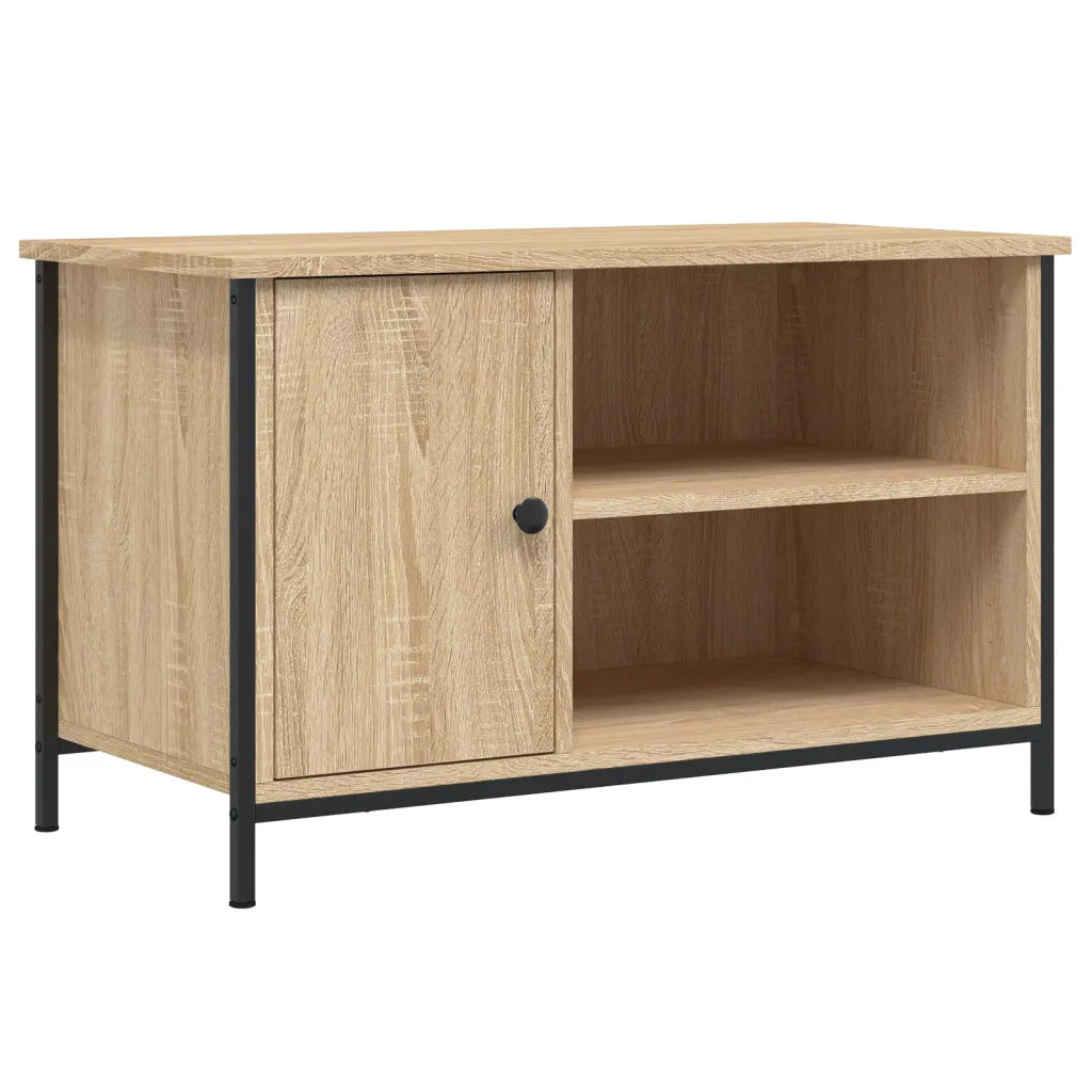 Móvel de tv - helloshop26 - móvel de tv clássico - carvalho sonoma - 80x40x
