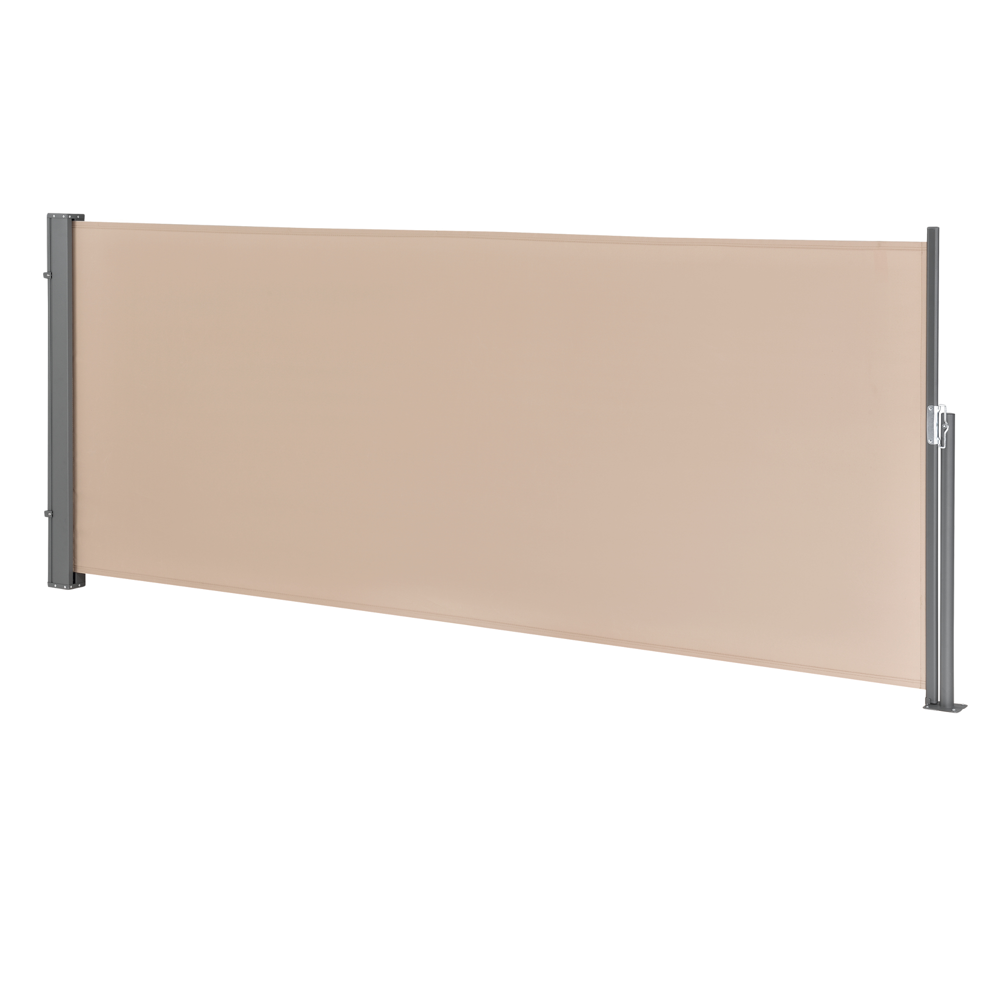 Toldo lateral contra o vento sol e a visão mulhacen cor de areia 140x300cm