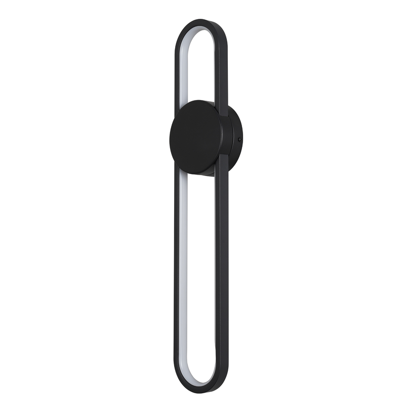 Nettlife aplique preto LED 60x12