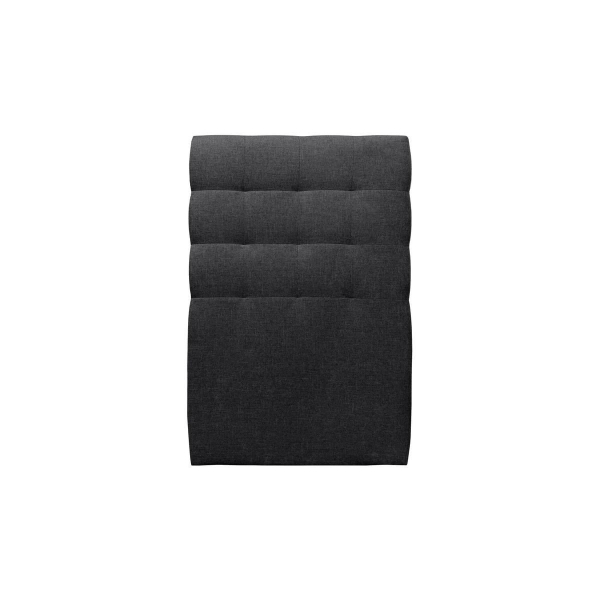 Cabeceira estofada de 90 cm - tecido tela fosca preto - preto