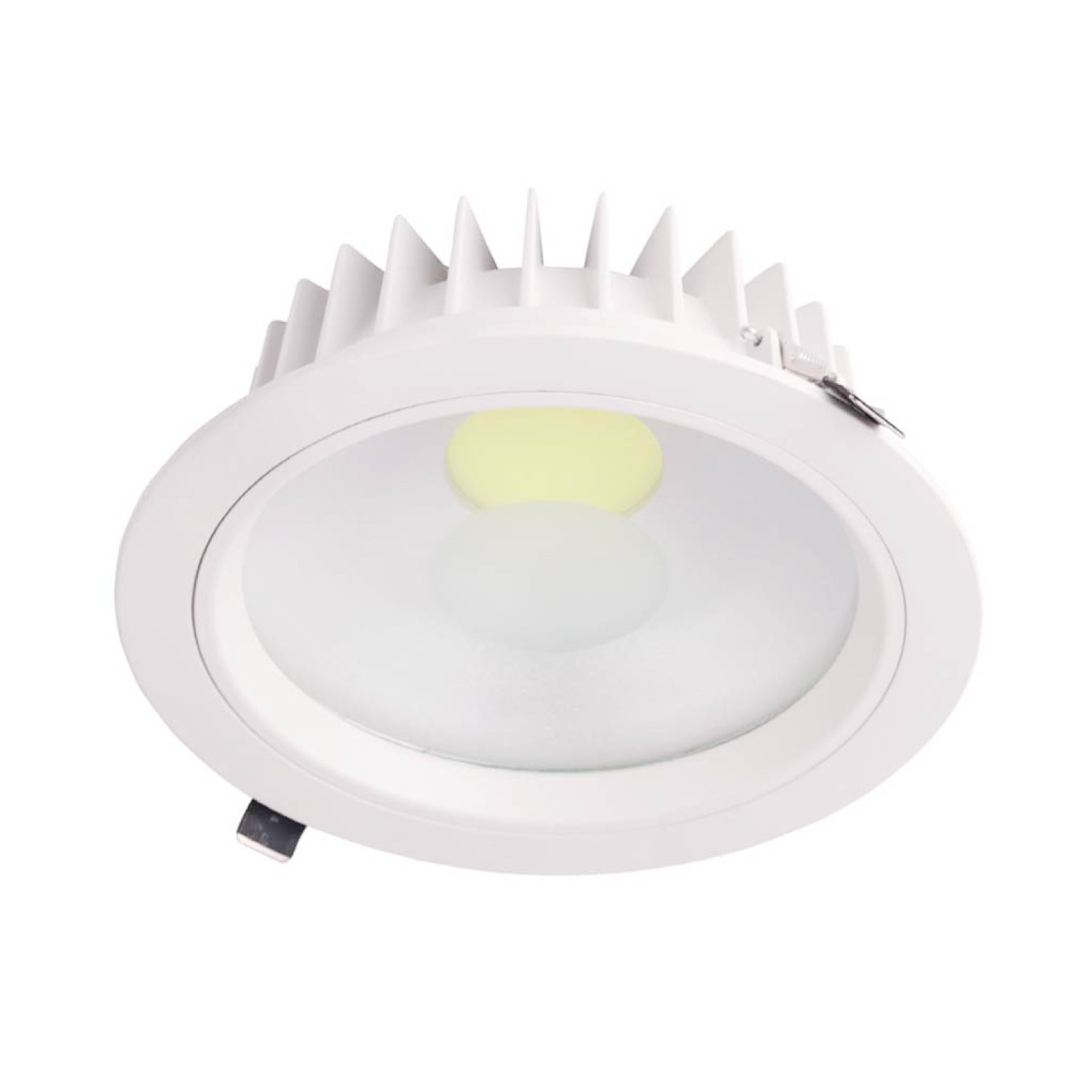 Downlight LED redondo de embutir 18w 1539lm ø20cm 4000k branco eilen
